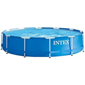 تصویر استخر شنا گرد ۱۲x۳۰ اینچ برند intex Round Shaped Swimming Pool 12x30inch