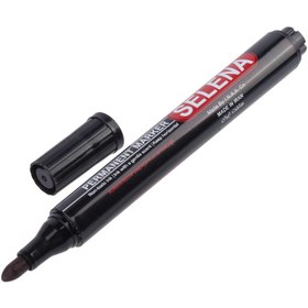 تصویر ماژیک معمولی سلنا نوک گرد Selena SP125 بسته 12 عددی SELENA SP125 PERMANENT MARKER