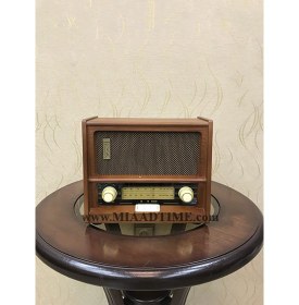 تصویر رادیو چوبی سه کاره قهوه ای مدل 5011 
