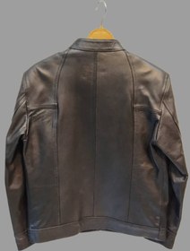 تصویر کاپشن مردانه کوین ۱۰۰% چرم سایز ۳XL مشکی 