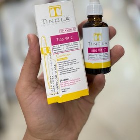 تصویر سرم ویتامین ث صورت و گردن 30 میلی لیتر تینولا Tinola Vitamin C serum suitable for face and neck 30ml