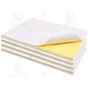 تصویر کاغذ A4 پشت چسب دار مات ایرانی بسته ۱۰۰برگی 