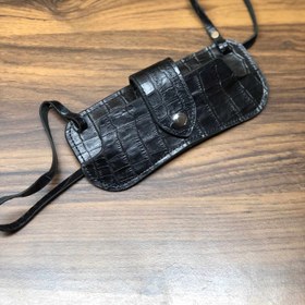 تصویر کاور عینک تیام - مشکی Tiam leather glass cover