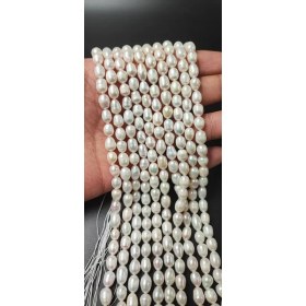 تصویر مروارید پرورشی گندمی سایز 6 کیفیت A کد 2076 