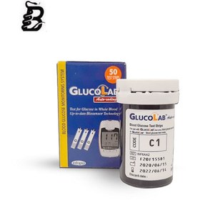 تصویر نوار تست قند خون گلوکولب Gluco Lab Test Strip