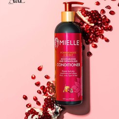تصویر میل نرم کننده انار و عسل موهای فر / Mielle Organics Pomegranate & Honey Moisturizing And Detangling Conditioner - 355ml 
