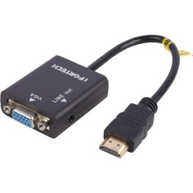 تصویر تبدیل HDMI به VGA + کابل صدا IFORTECH Ifortech HDMI To VGA Adapter With Audio Cable