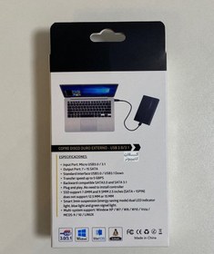 تصویر باکس هاردتایپ سی2.5 اینچی لپتاپی USB 3.0/3.1 EXTERNAL COFRE DISCO DURO 