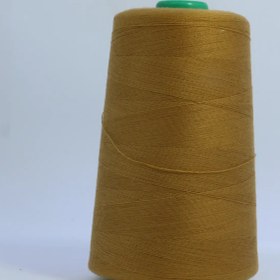 تصویر نخ پلی استر MH دولا خردلی- کد 374 