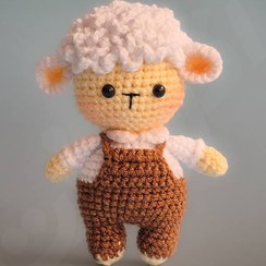 تصویر عروسک بافتنی بع خان – گوسفند جنتلمن 