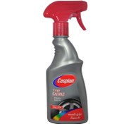 تصویر اسپری براق کننده لاستیک کاسپین حجم 500 میلی لیتر Caspian rubber polishing spray v500 ml