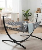 تصویر گهواره سنتی ننو ۸ طناب مخمل 