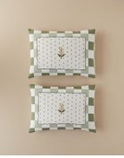 تصویر روبالشی CROCUS FLORA COTTON 2 CASES CASE GREEN English Home 