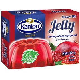 تصویر پودر ژله گیاهی کنتون Kenton Jelly Pomegranate Flavoured با طعم انار 80 گرم 