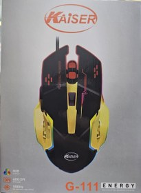 تصویر موس سیمی KAISER G-111 ENERGY گیمی KAISER G-111 ENERGY