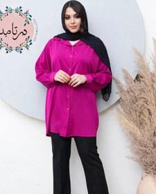 تصویر شومیز کرپ الیزه ساده 