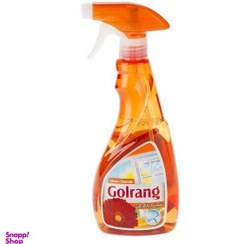 تصویر شیشه پاک کن گلرنگ (Golrang) مدل نارنجی حجم 500 میلی لیتر 