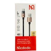 تصویر کابل فست شارژ یو اس بی به تایپ سی 6 آمپر رنگ طلایی مک دودو مدل CA-689 