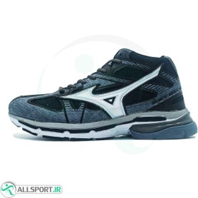 تصویر کتانی والیبال میزانو مردانه طرح اصلی Mizuno Wave Bolt 3 Black Gray 