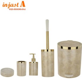 تصویر ست سرویس بهداشتی هارمونی مدل روشا ۵ پارچه بتنی 