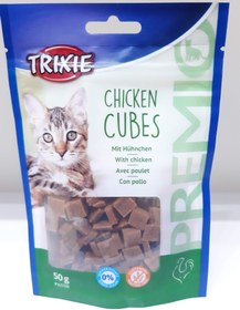 تصویر تشویقی گربه مکعبی تریکسی با طعم مرغ Trixie Chicken Cubes