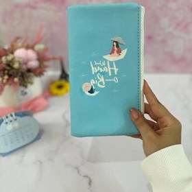 تصویر جامدادی چرمی تخت 