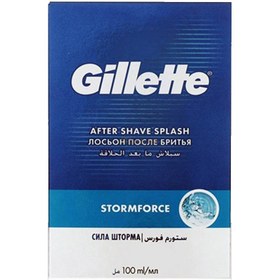 تصویر افترشیو ژیلت مدل STORMFORCE GILLETTE STORMFORCE AFTER SHAVE SPLASH