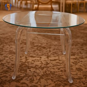 تصویر میز تالار گرد مدل پلکسی 