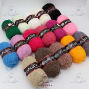 تصویر پک ۱۶ رنگ کاموا اکریلیک ۱۰۰ گرمی 