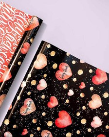 تصویر 3 برگ کاغذ کادو گلاسه – 1057 