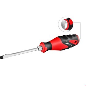 تصویر پیچ گوشتی TPR تکی 100×6 دو سو ضربه خور رونیکس مدل RH-2966 Ronix RH-2966 Screw Driver