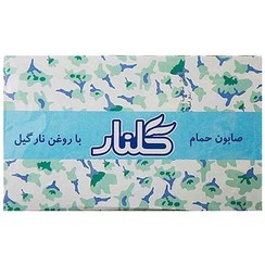 تصویر صابون حمام 130g جعبه 6ع سفید طرح چهره گلنار 