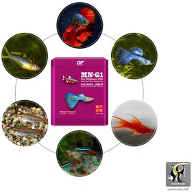 تصویر غذای پرو مینیاتور فیش MN-G1 ماهیان کوچک اوشن فری Ocean Free MN-G1 Pro Miniature Fish Food