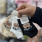 تصویر جوراب مچی تدی نوزادی 