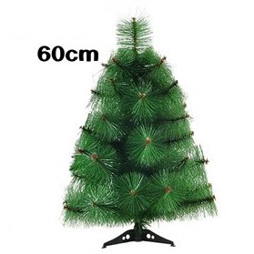 تصویر درخت سوزنی کریسمس سبز 60 سانتی اورجینال 
