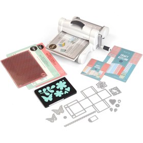 تصویر Sizzix Big Shot Plus Starter Kit 660341 Manual Die Cutting & Embossing Machine for Arts & Crafts, Scrapbooking & Cardmaking, 9 Opening Big Shot Plus Starter Kit Big Shot Plus 