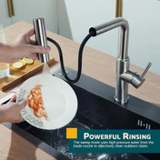 تصویر شیر ظرفشویی هایشن مدل 407 چهار حالته ۳۶۰ درجه دودی 