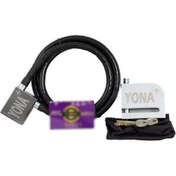 تصویر قفل دیسکی موتور سیکلت یونا مدل کمبو تسمه ای 