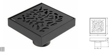 تصویر کفشوی 10 در10 شودر مدل لیدز - کروم مات 