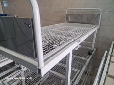 تصویر تخت برقی سه شکن دو موتوره بیمارستانی پایه ثابت 