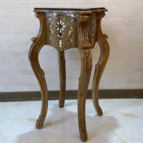 تصویر میز تلفن شیک چوبی 