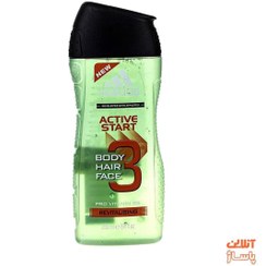 تصویر شامپو سر و بدن مردانه آدیداس مدل Active Start حجم 250 میلی لیتر Adidas Active Start Hair And Body Shampoo For Men 250ml