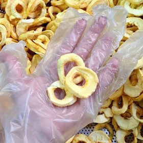 تصویر سیب خشک ریز زرد 