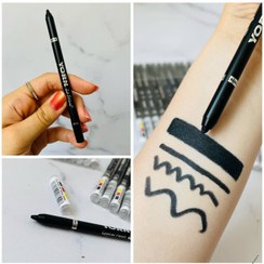 تصویر مداد چشم ۷۲ ساعته کربن بلک فوق مشکی ضد آب 
