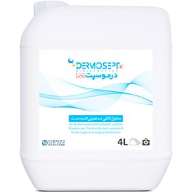 تصویر محلول ضدعفونی کننده دست درموسپت پلاس 4 لیتری RezaRad DERMOSEPT PLUS 4 Liter