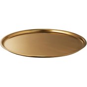 تصویر سینی پذیرایی ایکیا مدل LINDRANDE طلایی قطر ۲۲ سانتی‌متر 