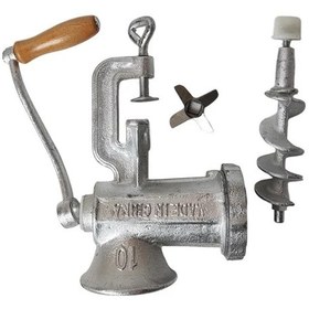 تصویر چرخ گوشت دستی چدن س10 