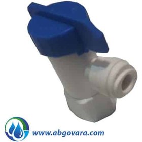 تصویر شیر ورودی دستگاه تصفیه آب همراه سه راه The inlet valve of the water purifier comes with three ways