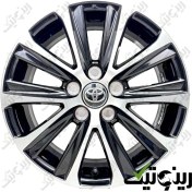 تصویر رینگ چرخ تویوتا لوین سایز ۱۶ اینچ رنگ رخ تراش مشکی 