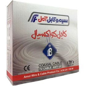 تصویر کابل کواکسیال مدل B سیم و کابل آمل AMOL B coaxial cable